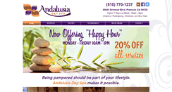 Desktop Screenshot of andalusiadayspa.com